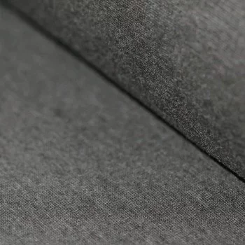 Punta Di Milano Jerseystoff Grau Meliert 