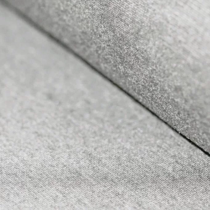 Tissu Punta Di Milano Jersey Gris Clair Mêlée   - (Tissus Jersey)