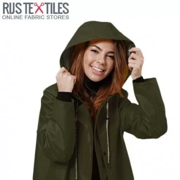 Regenjas Stof Leger Groen - (Mode Stoffen)