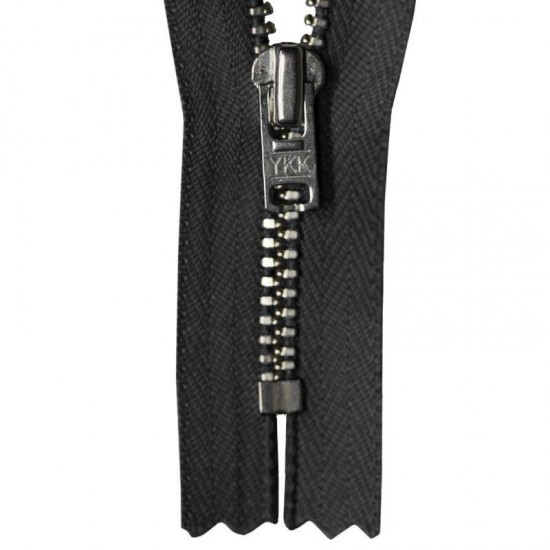 Zipper Black 12CM Metal Zipper Black 12CM Metal