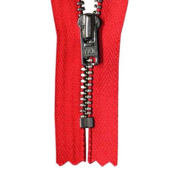 Zipper Red 12CM Metal Zipper Red 12CM Metal
