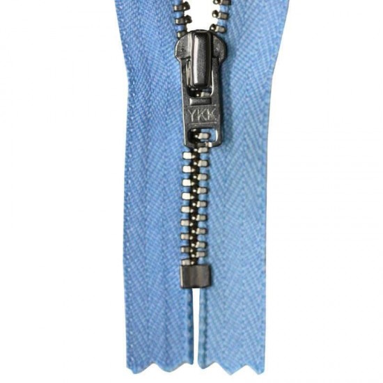 Zipper Light Blue 18CM Metal Zipper Light Blue 18CM Metal