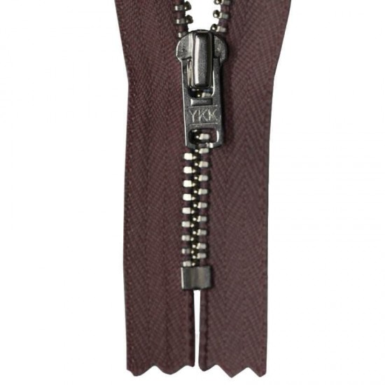 Zipper Brown 12CM Metal Zipper Brown 12CM Metal