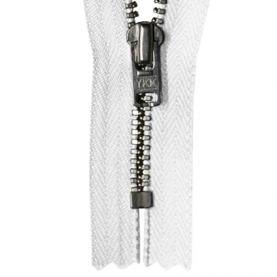 Zipper White 18CM Metal Zipper White 18CM Metal