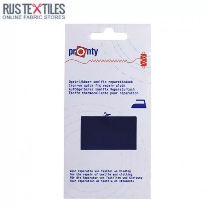 Repair Patches Navy Plain Weave (Snelfix Iron-on) - (Haberdashery Accessory)