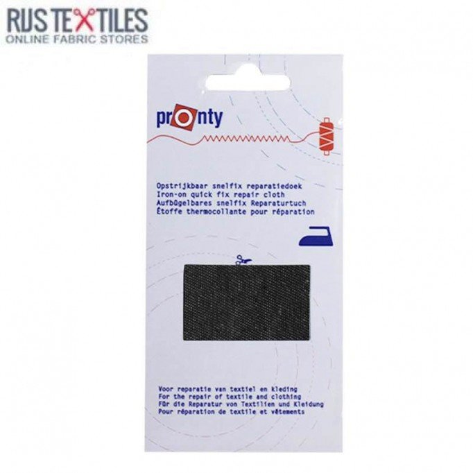 Bügel-Flickstoff Jeans Schwarz (Snelfix) - (Kurzwaren Zubehör)