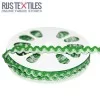 Rick Rack Ribbon Grass Green White 8mm