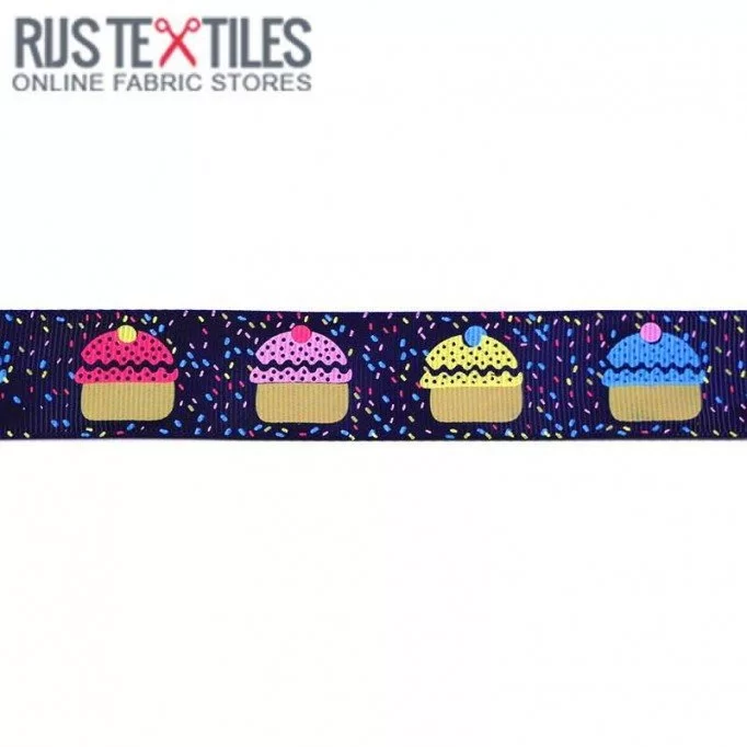 Ripsband - Cake Marine 25mm - (Banden En Linten)