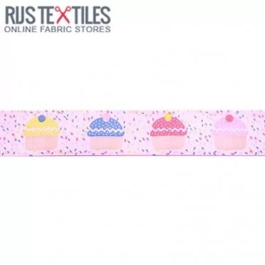 Ripsband - Cake Rosa 25mm  - (Bänder & Borten)