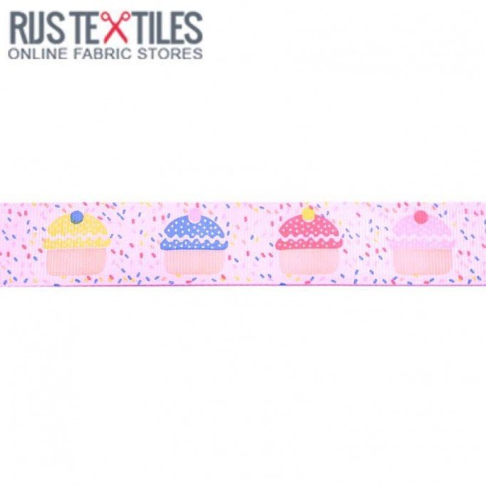 Ripsband - Cake Rosa 25mm  - (Bänder & Borten)