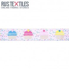 Ripsband - Cake Weiss 25mm 