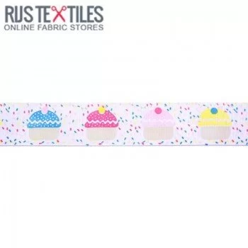 Ripsband - Cake Wit 25mm Ripsband - Cake Wit 25mm