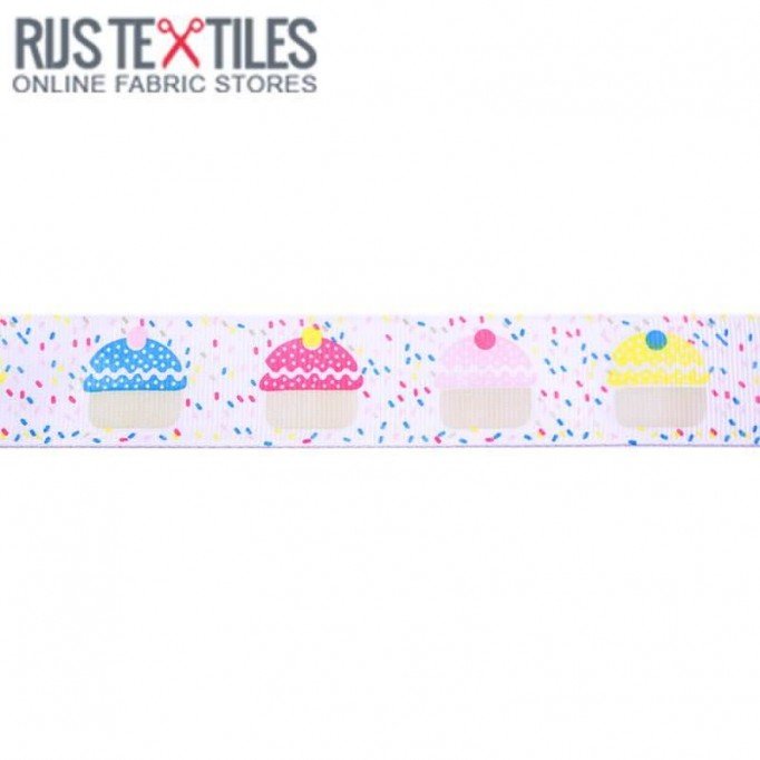 Ripsband - Cake Weiss 25mm  - (Bänder & Borten)
