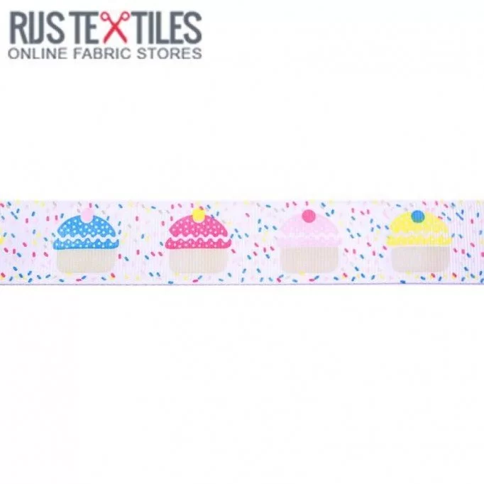 Nastro Grosgrain - Piccoli Bigné Bianco 25mm - (Nastri)