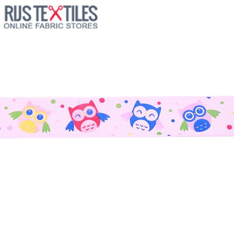 Ripsband - Uil Rose 25mm