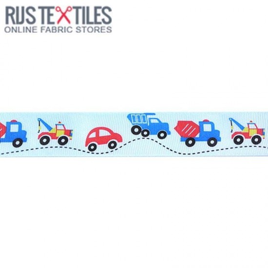 Grosgrain Ribbon - Traffic Light Blue 25mm Grosgrain Ribbon - Traffic Light Blue 25mm