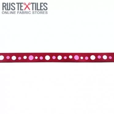 Nastro Grosgrain - Retrò Bordeaux 15mm - (Nastri)