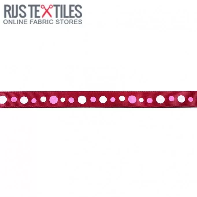 Nastro Grosgrain - Retrò Bordeaux 15mm - (Nastri)