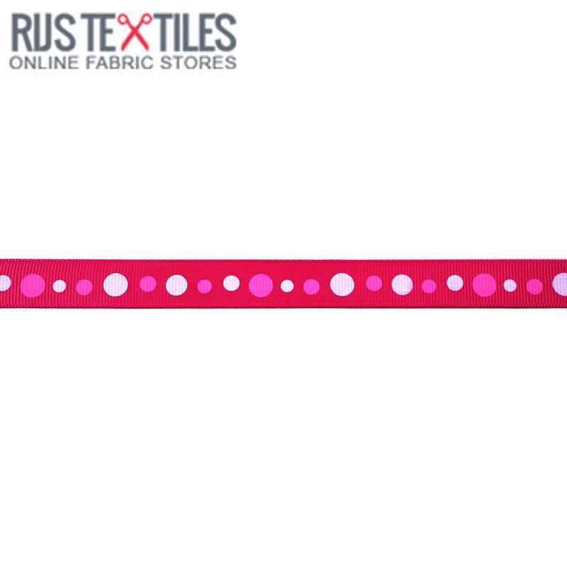 Ripsband - Retro Fuchsia 15mm