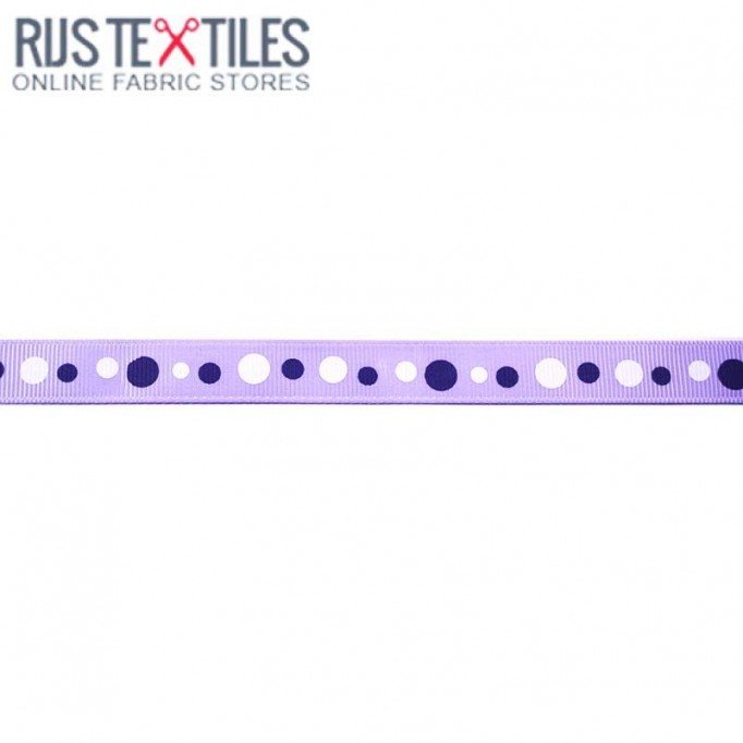 Ruban Gros Grain - Rétro Lilas 15mm - (Rubans)