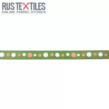 Ruban Gros Grain - Rétro Lime 15mm Ruban Gros Grain - Rétro Lime 15mm