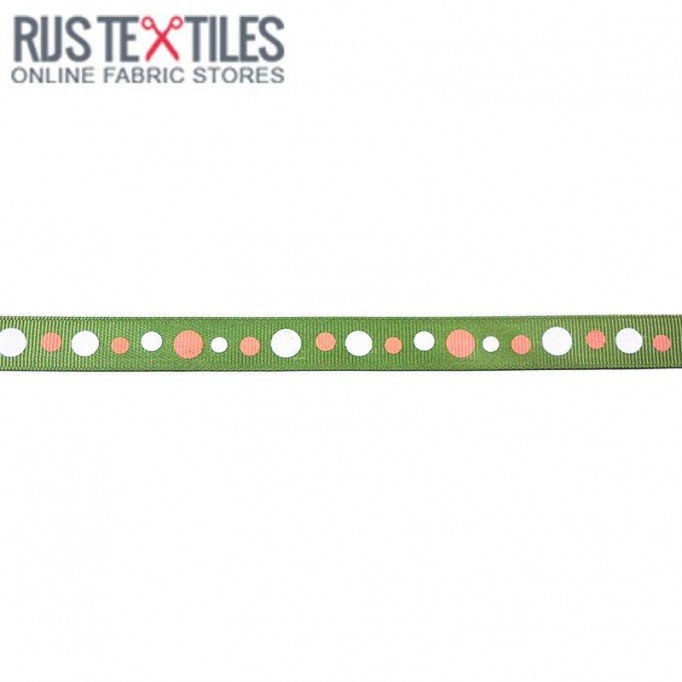 Ruban Gros Grain - Rétro Lime 15mm - (Rubans)