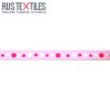 Ripsband - Retro Rosa 15mm