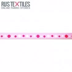 Ripsband - Retro Rosa 15mm