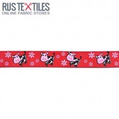 Grosgrain Ribbon - Cow Red 20mm