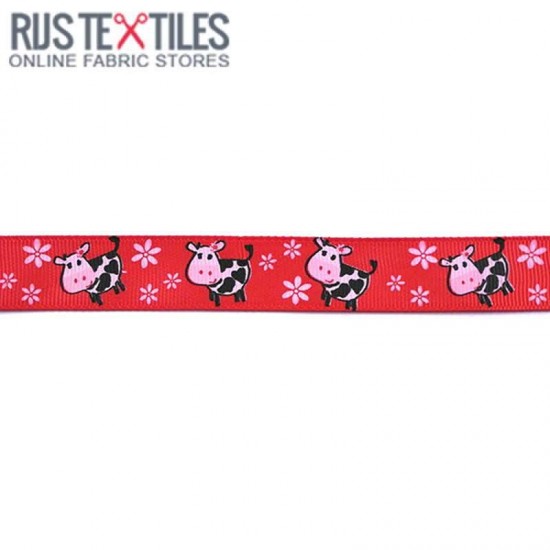Grosgrain Ribbon - Cow Red 20mm Grosgrain Ribbon - Cow Red 20mm