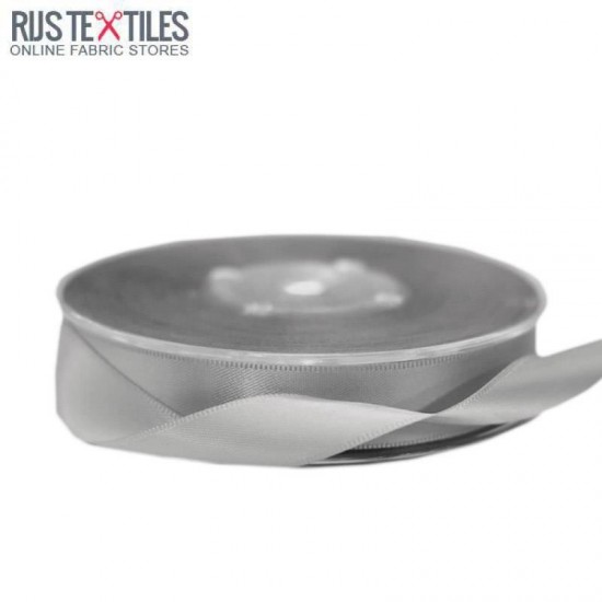 Satin Ribbon 16mm Grey Satin Ribbon 16mm Grey