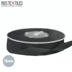 Satinband 16mm Schwarz