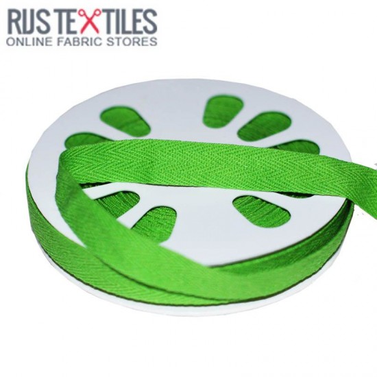 Cotton Twill Ribbon Green 15mm Cotton Twill Ribbon Green 15mm