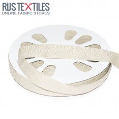 Nastro Twill Di Cotone Ecru 15mm