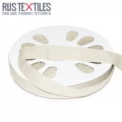 Cotton Twill Ribbon Ecru 15mm Cotton Twill Ribbon Ecru 15mm