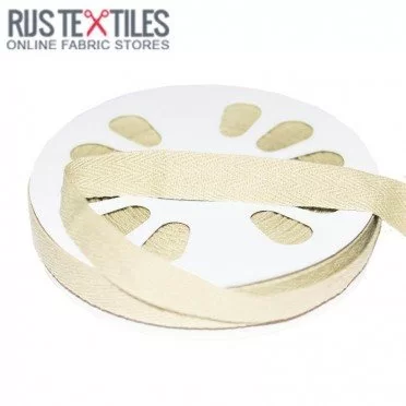 Köperband Baumwolle Ungebleicht 15mm  Köperband Baumwolle Ungebleicht 15mm  - (Bänder & Borten)