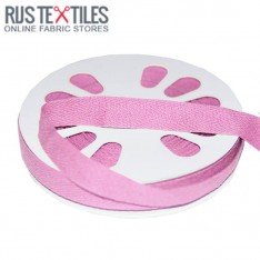 Nastro Twill Di Cotone Rosa 15mm