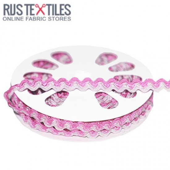 Zackenlitze Rosa Weiß 8mm Zackenlitze Rosa Weiß 8mm