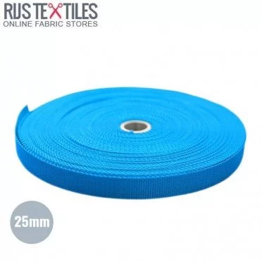Sangle Polypropylene Aqua 25mm (au Mètre)  - (Ruban Sangle)