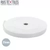 Polypropylene Webbing White 25mm (Per Meter)