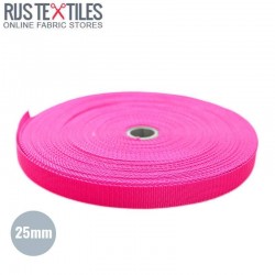Nastro In Polipropilene Fucsia 25mm (Al Metro)