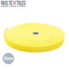 Polypropylene Webbing Yellow 25mm (Per Meter)