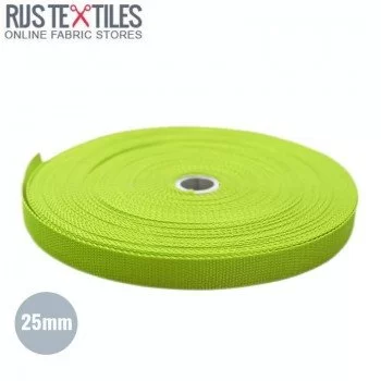 Gurtband Polypropylen Lime 25mm (Meterware) Gurtband Polypropylen Lime 25mm (Meterware)