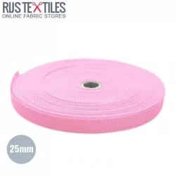 Tassenband Rose 25mm (Per Meter) Tassenband Rose 25mm (Per Meter)