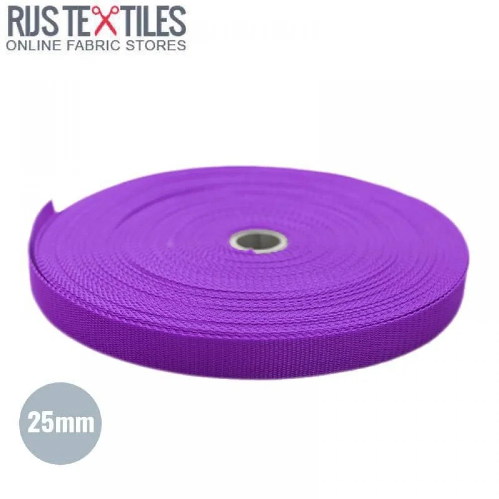 Sangle Polypropylene Violet 25mm (au Mètre) 