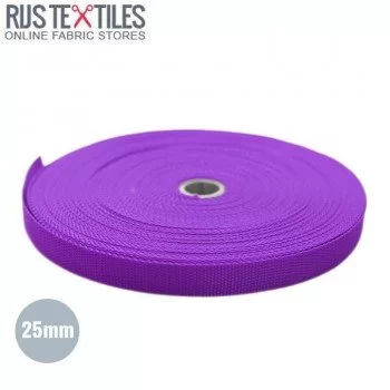 Gurtband Polypropylen Violett 25mm (Meterware) Gurtband Polypropylen Violett 25mm (Meterware)