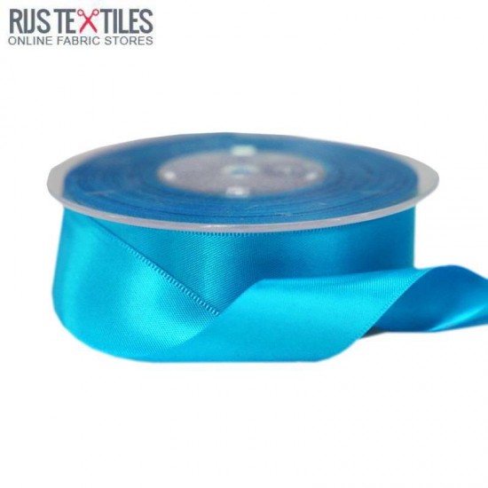 Satin Ribbon 25mm Aqua Satin Ribbon 25mm Aqua