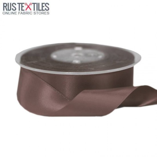 Satin Ribbon 25mm Brown Satin Ribbon 25mm Brown