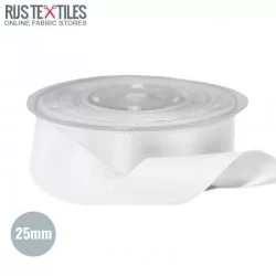 Ruban Satin 25mm Blanc