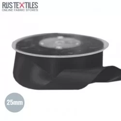Satijnlint 25mm Zwart Satijnlint 25mm Zwart